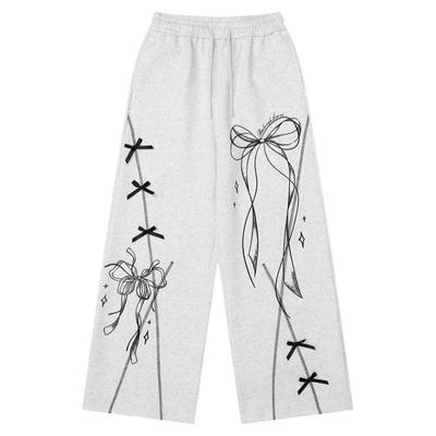 休闲直筒宽松百搭阔腿长裤子