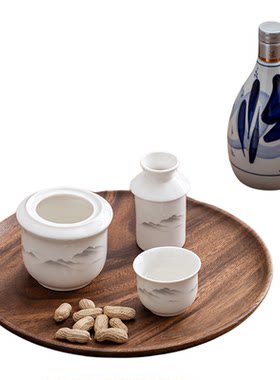 谦航二两陶瓷温酒器烫酒壶