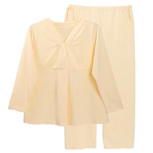 月子服纯春秋产后棉孕妇睡衣产妇喂奶哺乳衣孕期秋衣家居服夏季款