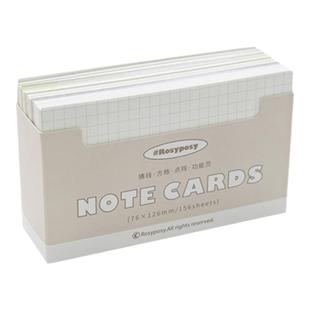 本小姐 多功能索引卡简约ins风计划便签纸无粘性便利贴高颜值便签本学生考研单词卡留言记事本便签条