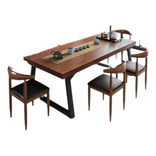 茶桌椅组合一桌五椅茶几客厅家用阳台小茶桌茶台办公室大板泡茶桌