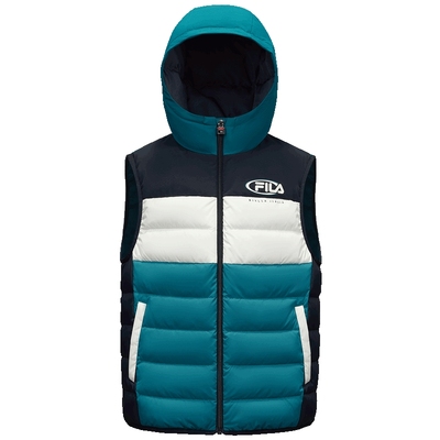 FILA斐乐中大童轻薄羽绒马甲