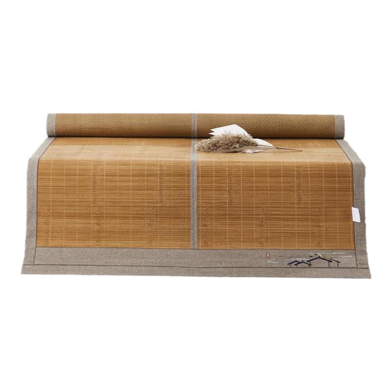 席博士磨滑絲微碳生態(tài)茶香竹席藤席春夏兩用席兒童孕婦可用可折疊