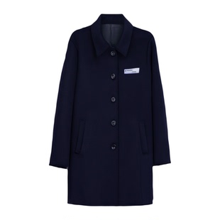 银行工作服职业毛呢大衣酒店前台物业售楼部4S店邮政秋冬男女加棉