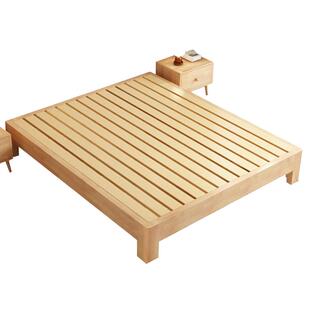 实木床榻榻米排骨架床架无床头可定制任意尺寸1m民宿无靠背床矮床