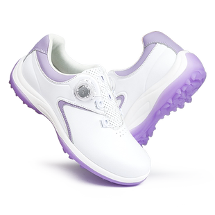 高尔夫球鞋女士防水防滑深齿鞋钉运动鞋旋钮鞋带透气休闲轻便鞋子