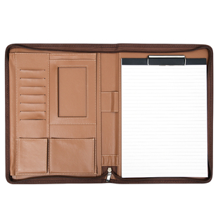 活页本笔记本本子商务A5多功能经理夹旅行手账本简约加厚学生日记本办公礼品B5创意拉链包记事本带计算器定制