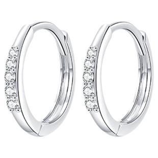 瑞恩钻饰18K金钻石耳饰女款轻奢感耳环送女友耳圈生日礼新年礼物