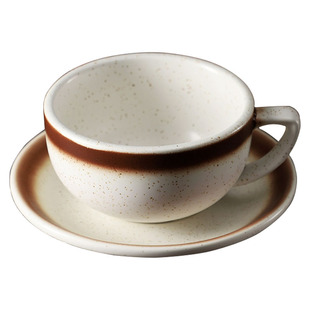 Bincoo陶瓷咖啡杯碟套装小众设计专业咖啡拉花杯加厚拿铁杯