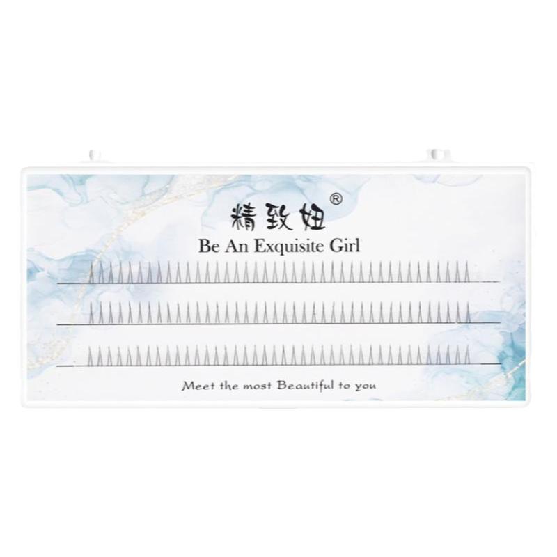 精致妞猫耳朵V型空气下睫毛自然易贴合新手用仿真A型分段假睫毛