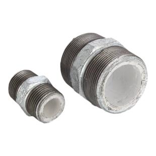 热镀锌玛钢衬塑管件钢塑配件丝扣丝牙对丝六角丝双外丝直接