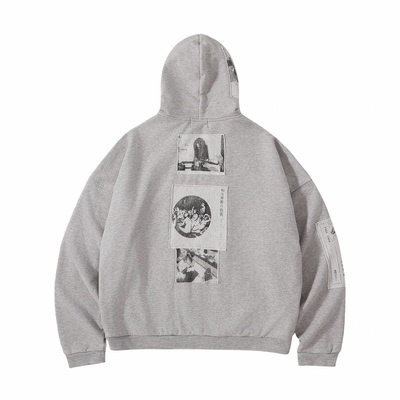 ERD25ss日文爱丽丝花灰拉链外套