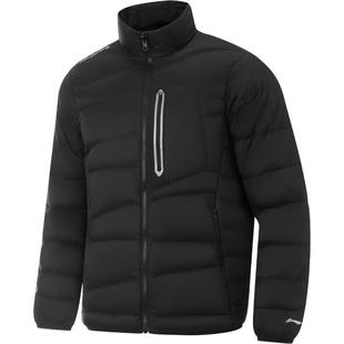 李宁户外CF溯｜短款羽绒服男士新款立领上衣冬季反光鹅绒运动服