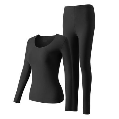 小辣同款菇娘家德绒保暖内衣套装