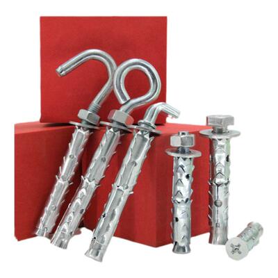 穿山刺膨胀螺丝大全空心砖泡沫砖专用膨胀螺栓挂钩吊环鱼鳞膨胀管