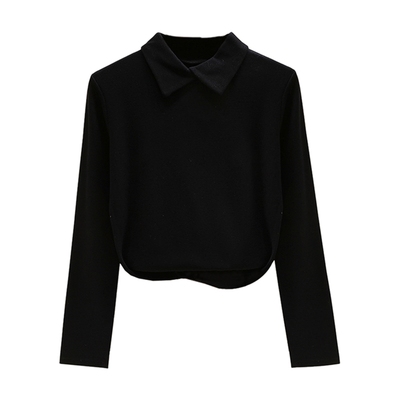 秋冬半高领德绒打底衫T恤真维斯