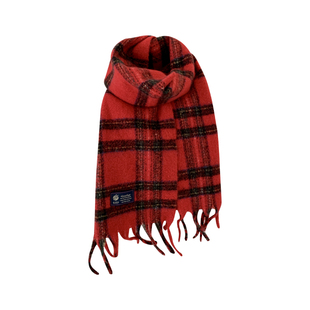 爱丁堡英伦格子围巾女款2025新款冬季羊毛混纺保暖仿羊绒围脖男款