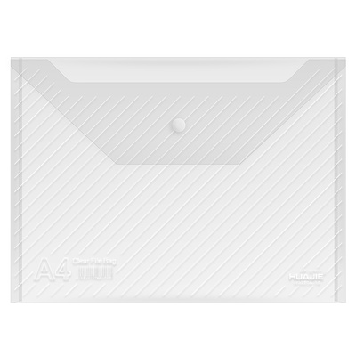 透明按扣式加厚文件袋塑料