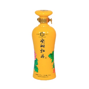 甘肃名酒52°紫斑牡丹酒黄盒纯粮浓香型牡丹花香白酒500m临洮特产