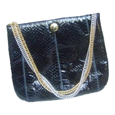 美国代购古着复古古董蛇皮单肩包