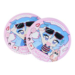 pu吧唧定制DIY同人动漫周边马口铁徽章胸章定做加厚软皮可捏