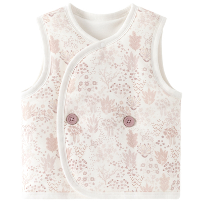 女宝宝冬季夹棉保暖马甲