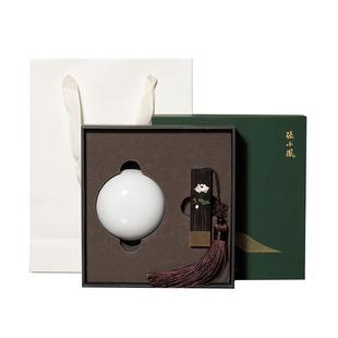 善琏湖笔 水墨江南 书画印章书法印章印泥篆刻紫光檀黄铜免费定制方章姓名章落款藏书闲章高档送礼套装礼盒