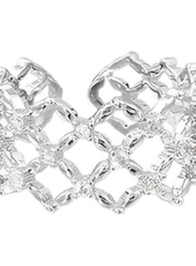 TIRAJewelry镂空菱形开口戒