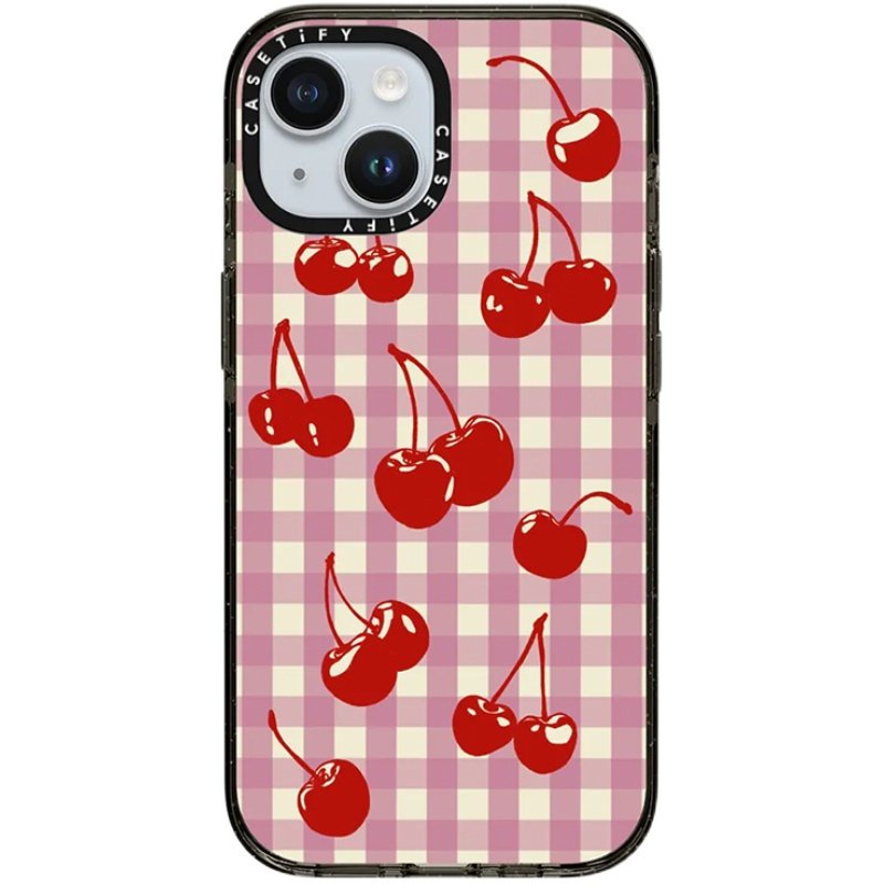 CASETiFY 格纹樱桃 适用于苹果iPhone17ProMax/17Pro/Air/16ProMax/16Pro/iPhone15ProMax/15Pro手机壳