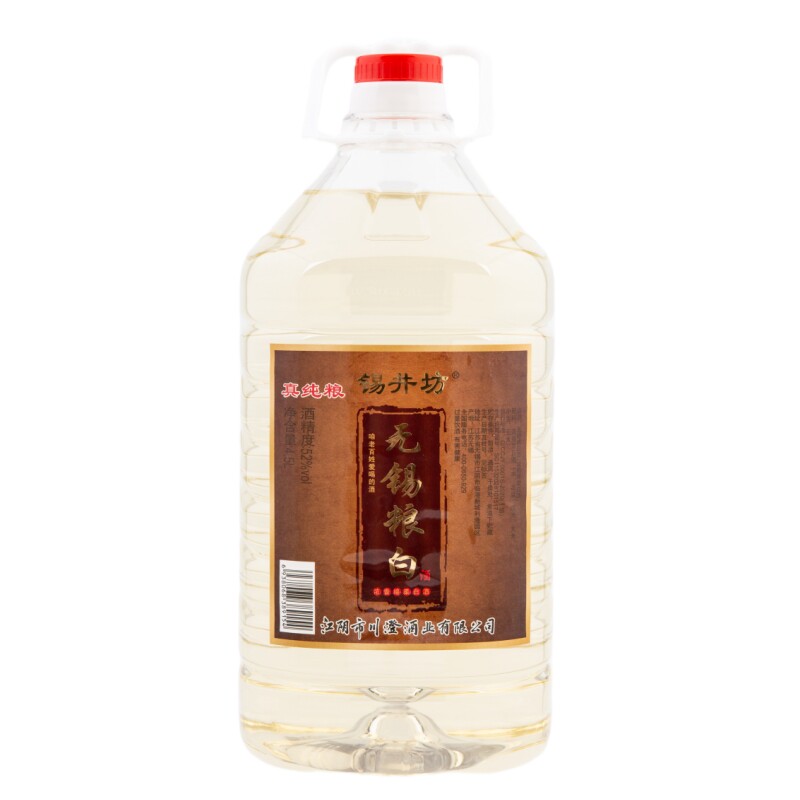 锡井坊无锡粮白真纯粮浓香棉柔无锡白酒4.5L