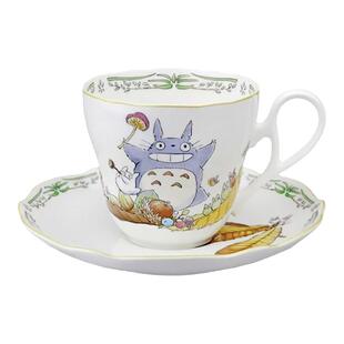 现货日本Noritake正品则武宫崎骏龙猫卡通骨瓷茶杯碟咖啡杯礼盒
