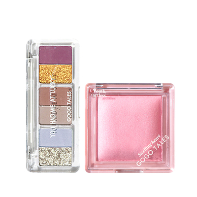 腮红+眼影/GOGO TALES戈戈舞恰好微醺烘焙腮红小尺子眼影盘大地色