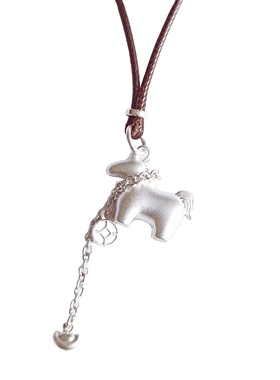 足银999纯银马上有钱项链女