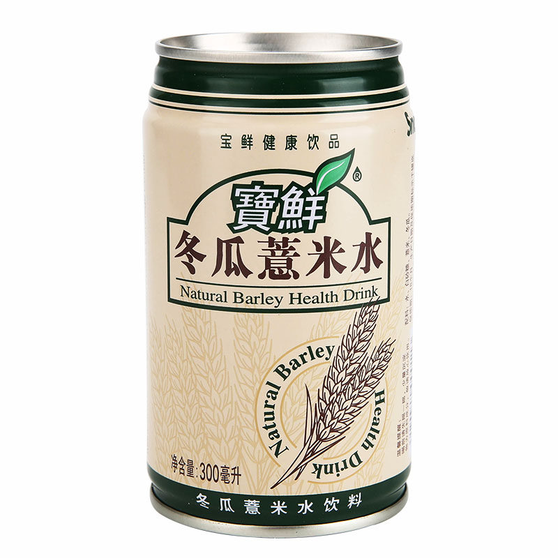 宝鲜冬瓜薏米水饮料300ml/310ml老牌子零添加剂鲜冬瓜小薏米配制