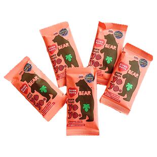 现货英国水果干果肉果脯果丹皮天然有机宝宝零食bear小熊yoyo卷