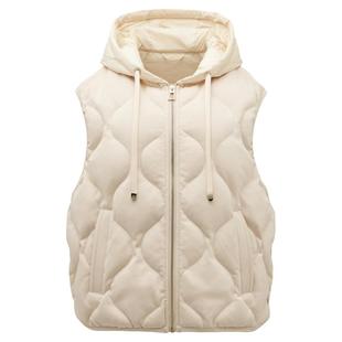 AIMISS爱美斯羽绒服马甲女款2026新款外穿背心马甲排骨羽绒服马甲