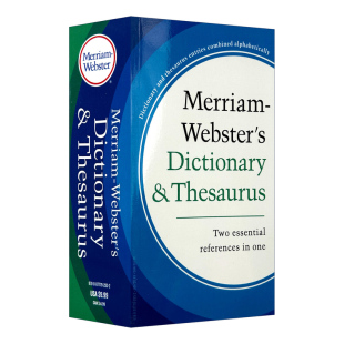 韦氏同义词字典 英文原版 Merriam-Webster's Dictionary and Thesaurus 新版 英文版词典工具书 进口原版英语词汇学习书籍