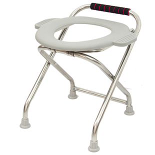 折叠不锈钢坐便椅老人孕妇坐便器家用蹲改坐厕马桶病人大便椅凳子