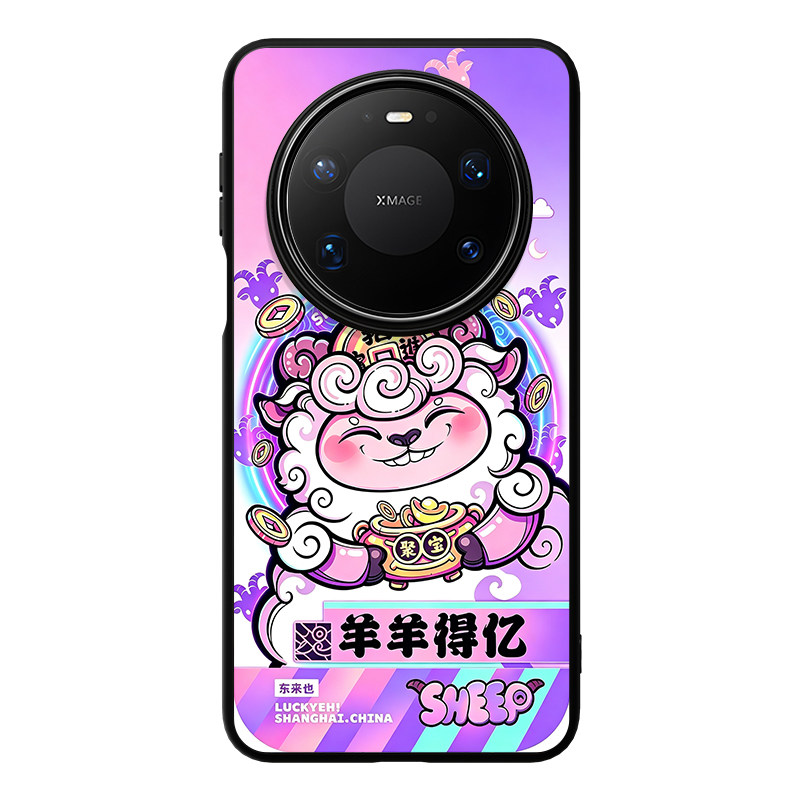 [金羊聚宝]东来也适用于华为mate90/80promax/70/60Pro+/pura90Pro新年款手机壳荣耀magic8pro/7羊年保护套