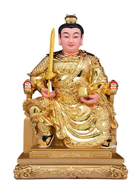 中式历史人物护宅神像将军摆件