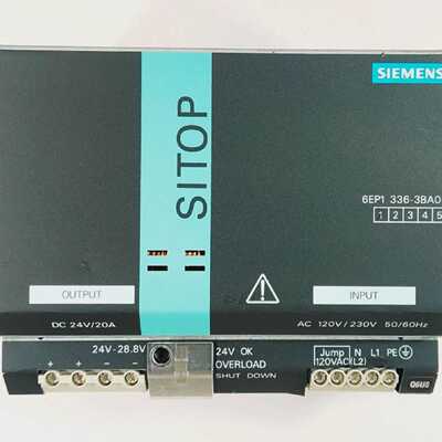 SIEMENS SITOP MODULAR 20A 1/2 PH POWER SUPPLY 6EP1336-3BA00