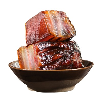 湖南特产农家柴火烟熏五花肉腊肉