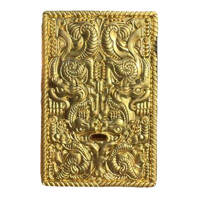 噬马纹金牌文创冰箱贴河北博物院