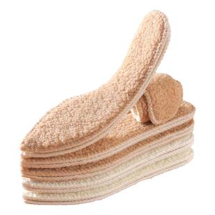 女生高跟鞋尖头羊羔毛保暖鞋垫加绒加厚羊毛冬季防寒棉吸汗防臭软