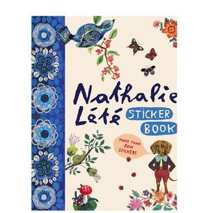 法国艺术家NathalieLété贴纸书可拍多册英文贴纸书进口原版书精装Nathalie Lété Sticker Book Nathalie Lété Art