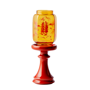 繁野蝶双喜烛台新中式洞房花烛蜡烛氛围灯婚庆新婚伴手礼结婚陪嫁