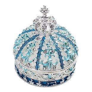 求婚皇冠首饰盒欧式创意饰品收纳婚礼对戒指盒子项链耳环礼物盒