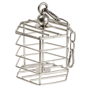 鹦鹉啃咬玩具解闷自嗨磨牙不锈钢水果蔬菜篮觅食鸟笼配件用品大全