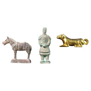 秦汉时代兵马俑铜车马冰箱贴陕西博物馆文创西安秦陵纪念品摆件礼