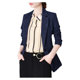 春装新款外套女式春秋外套职业修身小西装短款外套女装西服